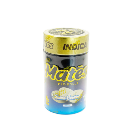 Muha Meds Mates Vanilla Cookies (Indica) 6 Grams (6g) Infused Pre-Rolls (5-Pack)