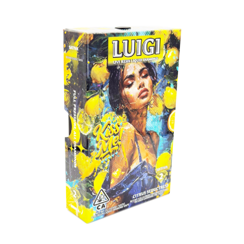 Luigi Live Resin Liquid Diamond Bundle Citrus Seductress (Sativa) 2 Grams (2g) Disposable Vape