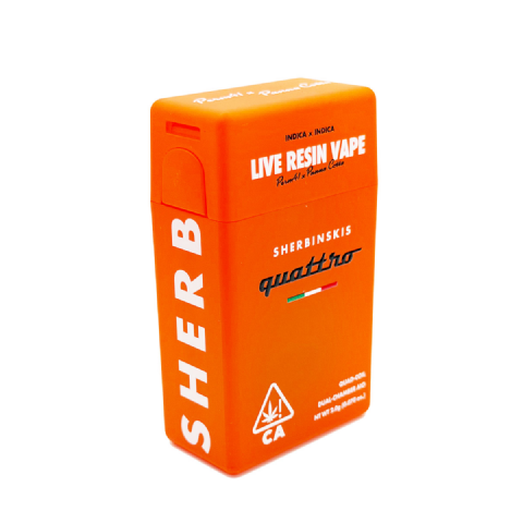 Sherbinskis Quattro Live Resin Perm41 (Indica) / Panna Cotta (Indica) 2 Grams (2g) Disposable Vape