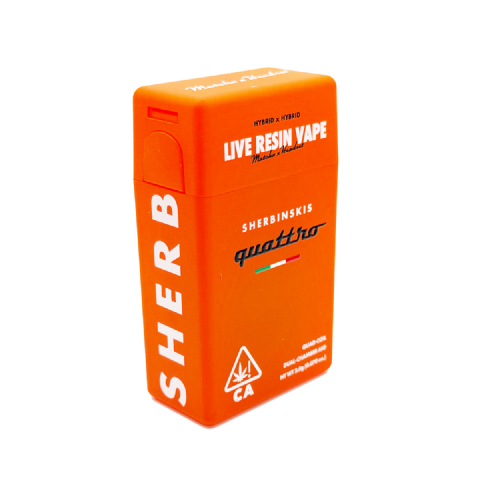 Sherbinskis Quattro Live Resin Matcha (Hybrid) / Headset (Hybrid) 2 Grams (2g) Disposable Vape