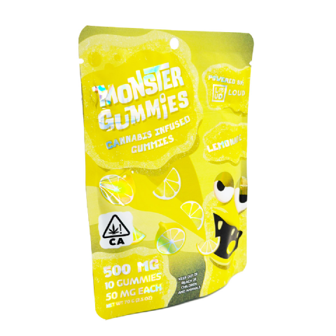 Loud Brandz Monster Cannabis Infused Lemonade 500mg (10x50mg) Edible Gummies