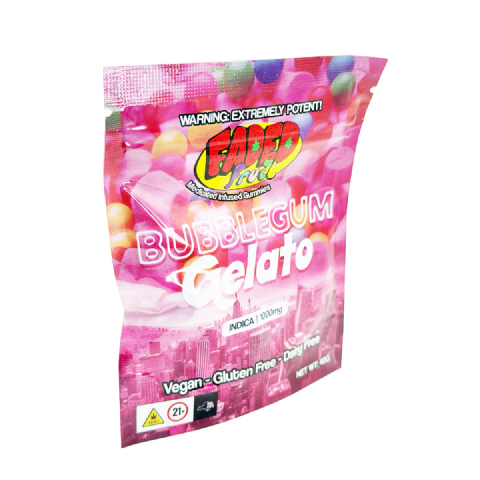 Faded Fruit Medicated Infused Bubblegum Gelato (Indica) 1000mg Edible Gummies