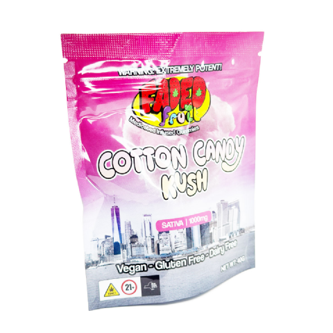 Faded Fruit Medicated Infused Cotton Candy Kush (Sativa) 1000mg Edible Gummies