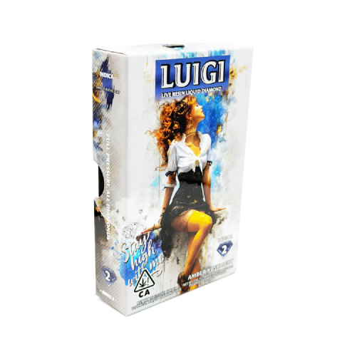Luigi Live Resin Liquid Diamond Bundle Amber Kushlight (Indica) 2 Grams (2g) Disposable Vape
