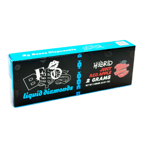 Besos Liquid Diamonds Juicy Red Apple (Hybrid) 2 Grams (2g) Disposable Vape