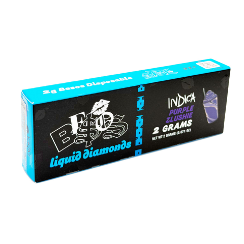 Besos Liquid Diamonds Purple Zlushie (Indica) 2 Grams (2g) Disposable Vape
