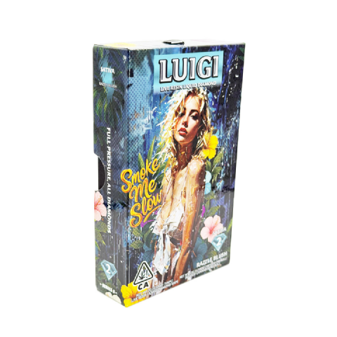 Luigi Live Resin Liquid Diamond Bundle Razzle Blush (Sativa) 2 Grams (2g) Disposable Vape