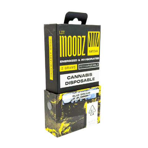 Moodz Liquid Diamonds Rechargeable Blue Dream (Sativa) 2 Grams (2g) Disposable Vape