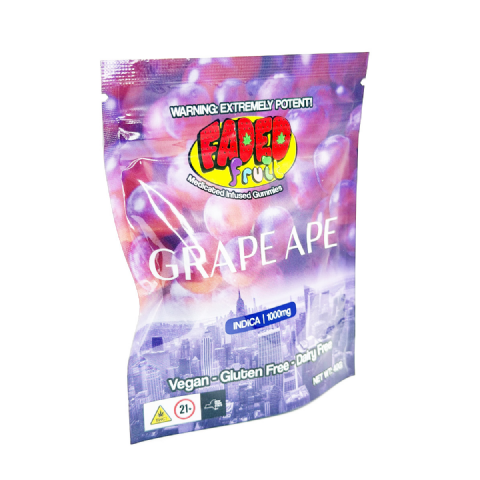 Faded Fruit Medicated Infused Grape Ape (Indica) 1000mg Edible Gummies