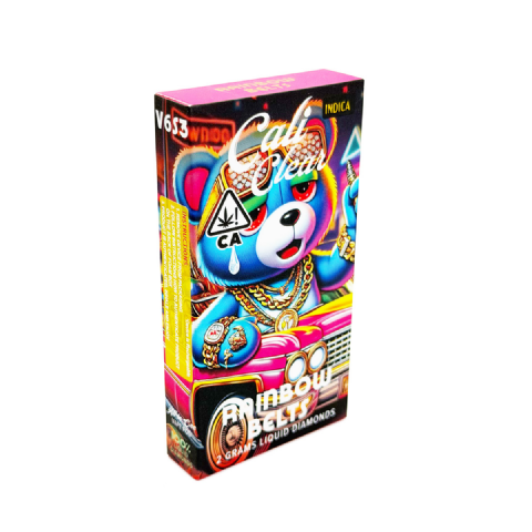 Cali Clear Liquid Diamonds Rainbow Belts (Indica) 2 Grams (2g) Disposable Vape