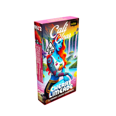 Cali Clear Liquid Diamonds Cherry Limeade (Sativa) 2 Grams (2g) Disposable Vape