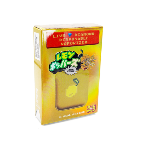 Super Dope Live Diamond Resin Lemon Popperz 2 Grams (2g) Disposable Vape