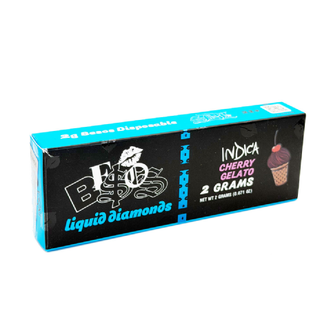 Besos Liquid Diamonds Cherry Gelato (Indica) 2 Grams (2g) Disposable Vape
