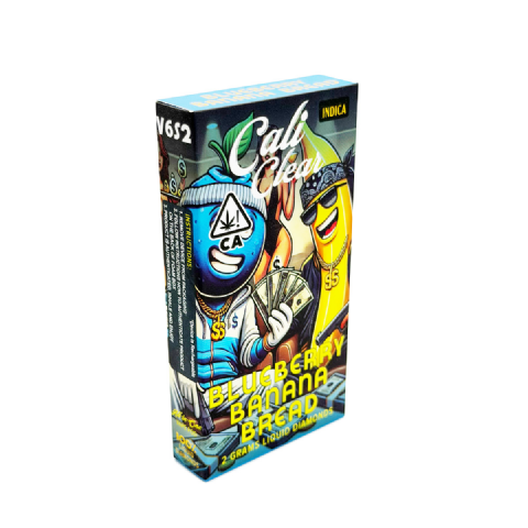 Cali Clear Liquid Diamonds Blueberry Banana Bread (Indica) 2 Grams (2g) Disposable Vape