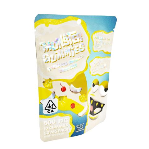 Loud Brandz Monster Cannabis Infused Pina Colada 500mg (10x50mg) Edible Gummies
