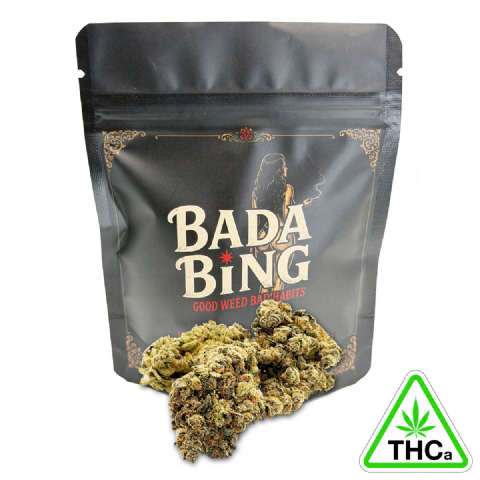 Bada Bing LA Pop Rocks (Indica) 1/8 Ounce (3.5g) Flower (THCa)
