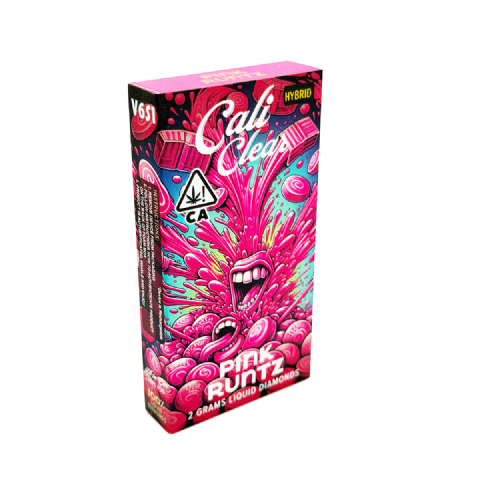 Cali Clear Liquid Diamonds Pink Runtz (Hybrid) 2 Grams (2g) Disposable Vape