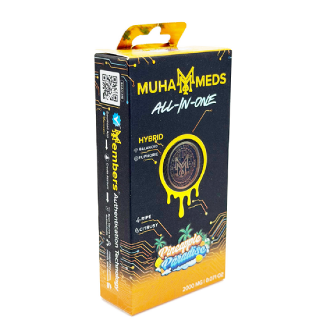 Muha Meds All-In-One Pineapple Paradise (Hybrid) 2 Grams (2g) Disposable Vape