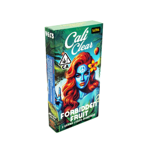 Cali Clear Liquid Diamonds Forbidden Fruit (Sativa) 2 Grams (2g) Disposable Vape