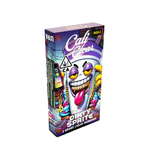 Cali Clear Liquid Diamonds Dirty Sprite (Indica) 2 Grams (2g) Disposable Vape