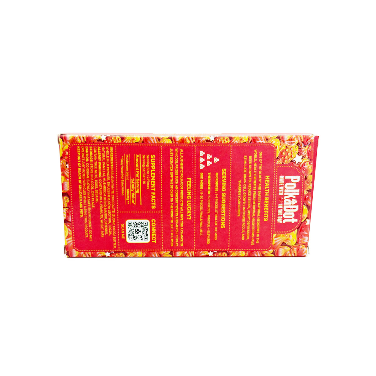 PolkaDot Organic Mushroom Infused Spicy Mango Lassi 5000mg (5g) Chocolate Bar