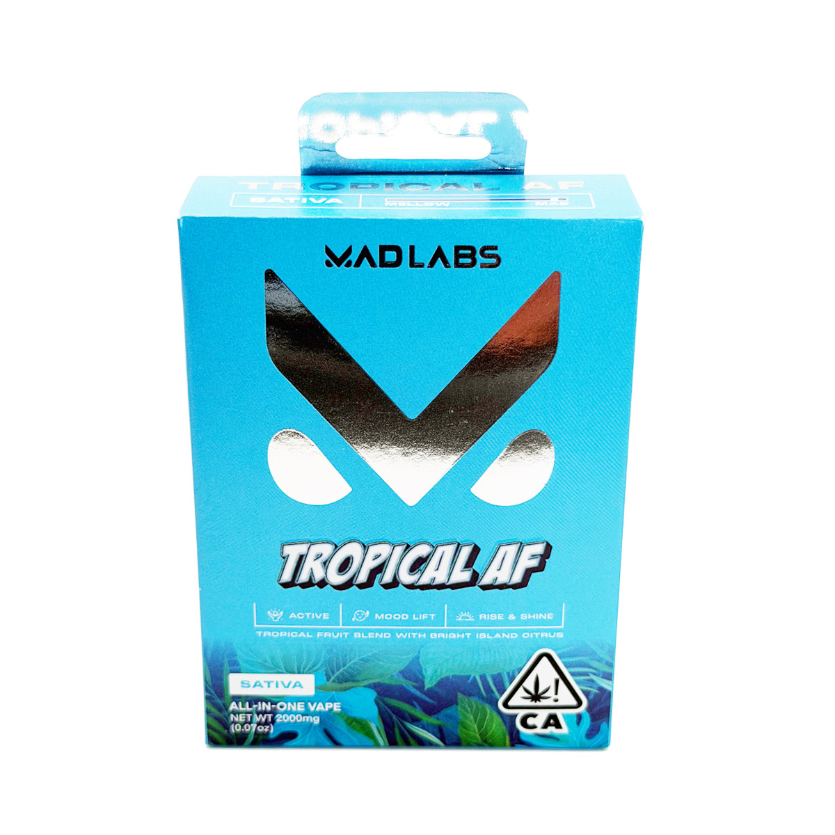Mad Labs All In One Cannabis Tropical AF (Sativa) 2 Grams (2g) Disposable Vape