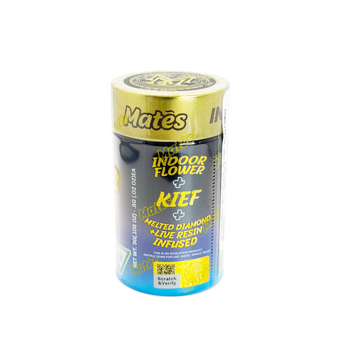 Muha Meds Mates Vanilla Cookies (Indica) 6 Grams (6g) Infused Pre-Rolls (5-Pack)