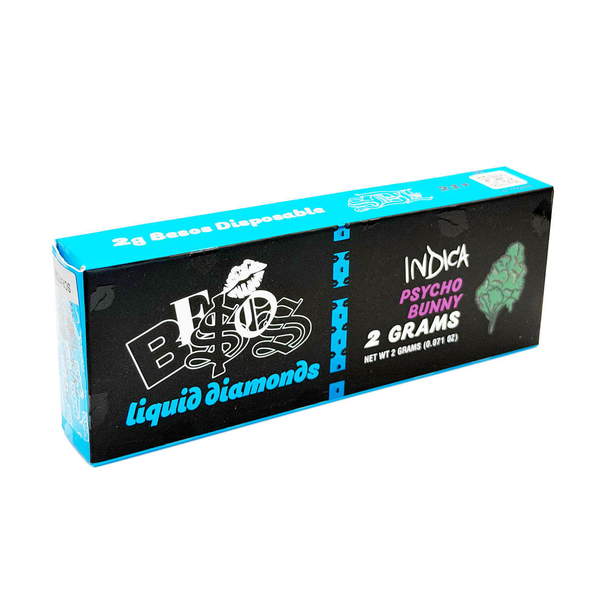 Besos Liquid Diamonds Psycho Bunny (Indica) 2 Grams (2g) Disposable Vape