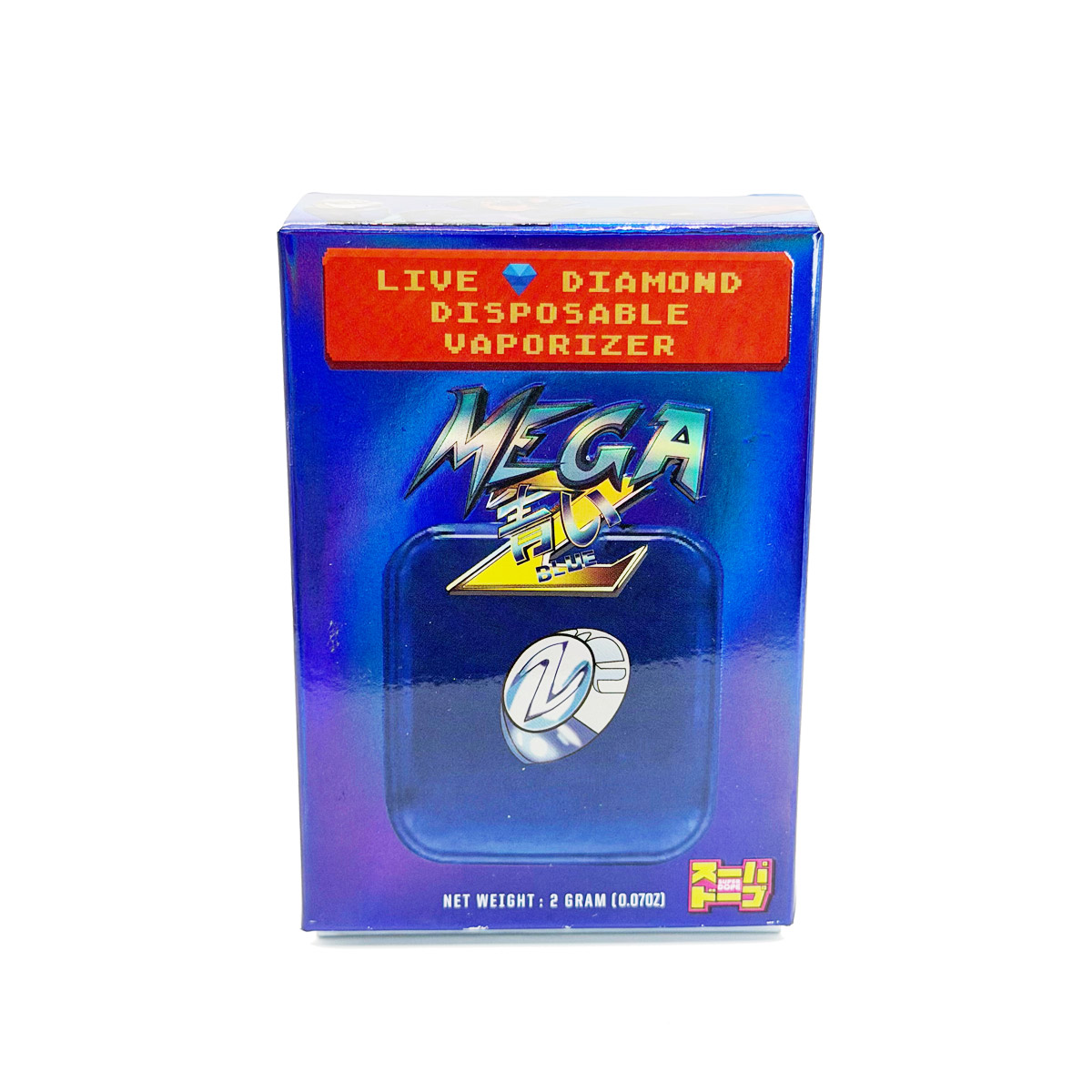 Super Dope Live Diamond Resin Mega Z Blue 2 Grams (2g) Disposable Vape
