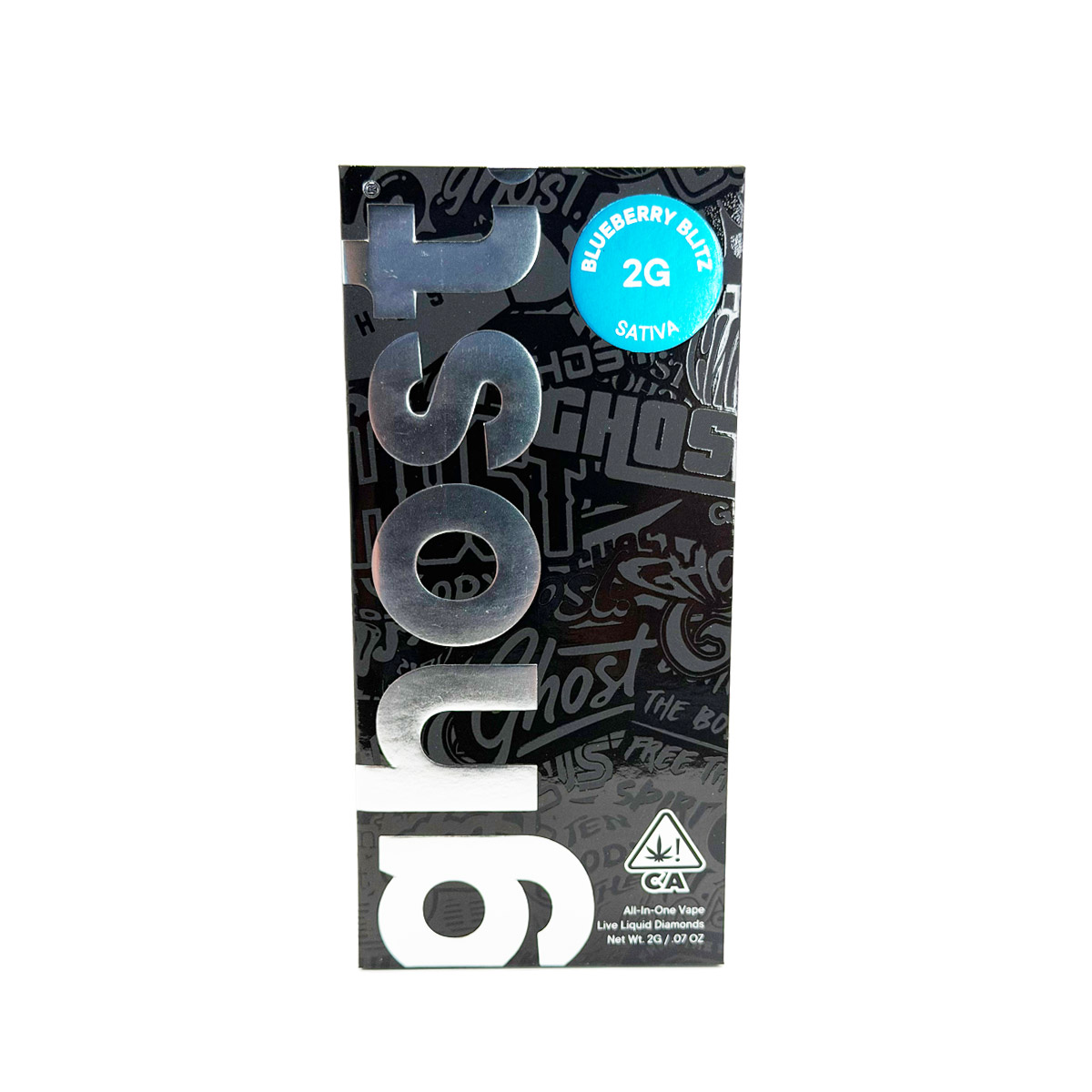 Ghost Live Liquid Diamonds All-in-One Blueberry Blitz (Sativa) 2 Grams (2g) Disposable Vape