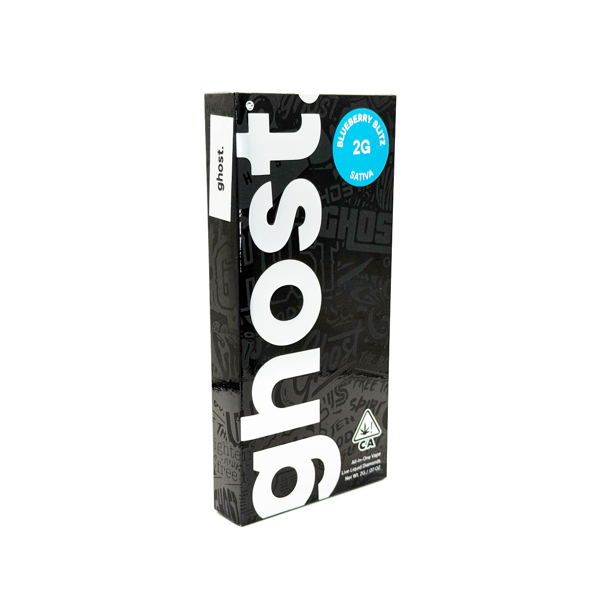 Ghost Live Liquid Diamonds All-in-One Blueberry Blitz (Sativa) 2 Grams (2g) Disposable Vape