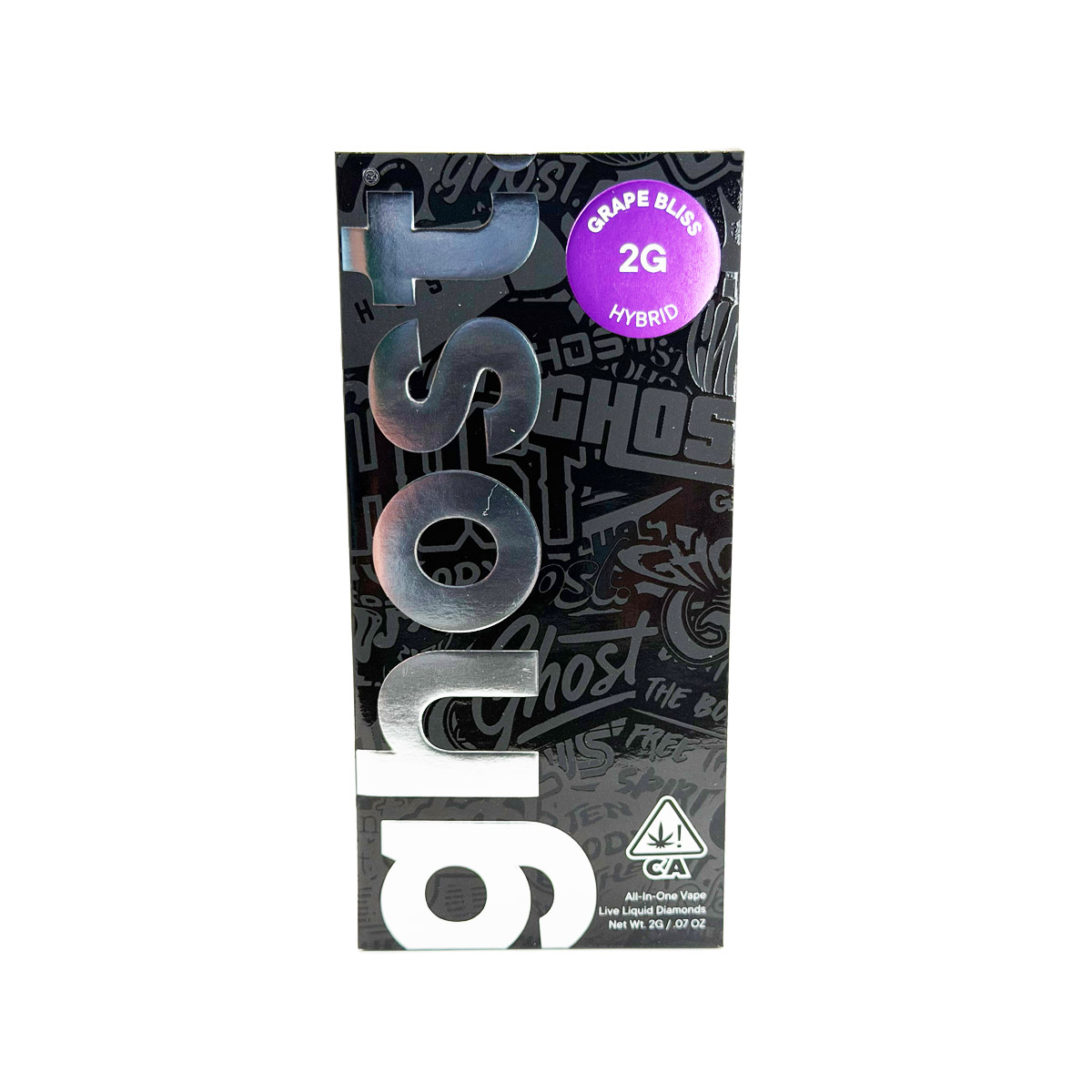 Ghost Live Liquid Diamonds All-in-One Grape Bliss (Hybrid) 2 Grams (2g) Disposable Vape