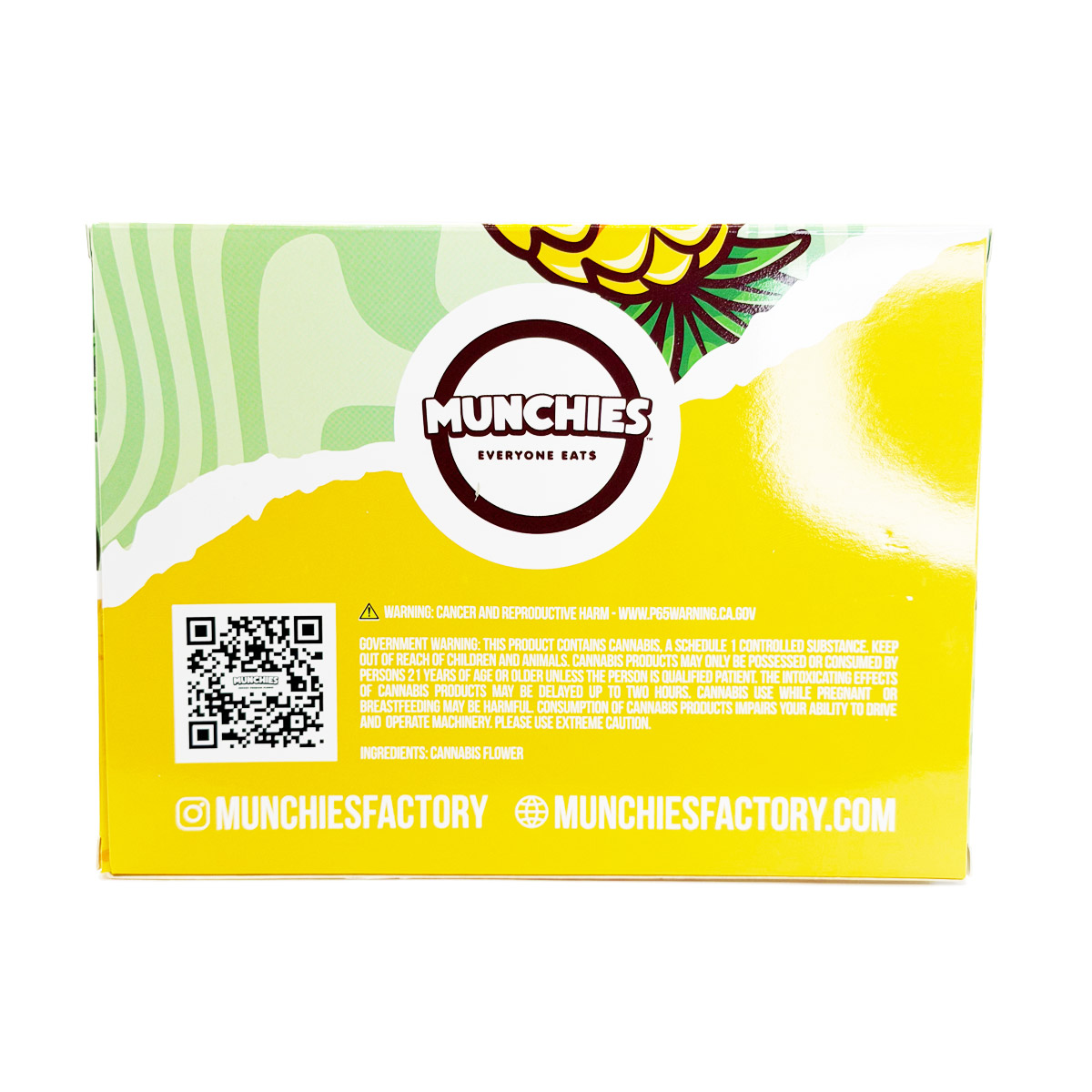 Munchies Cannabis Infused Soft & Chewy Pina Colada 100mg (10x10mg) Edible Gummies