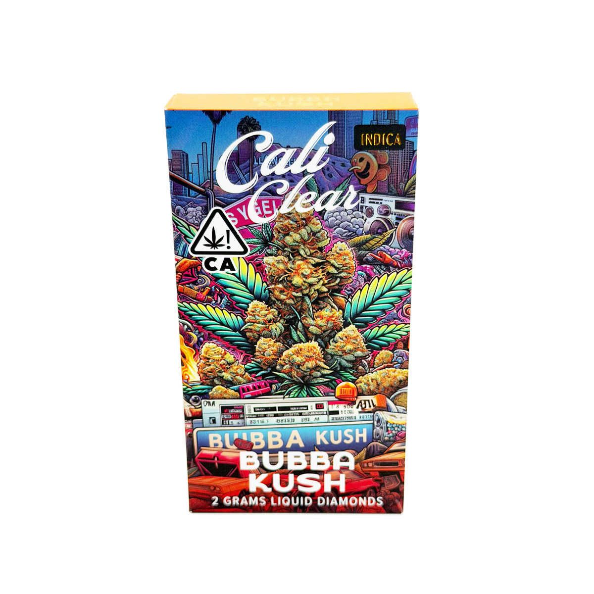 Cali Clear Liquid Diamonds Bubba Kush (Indica) 2 Grams (2g) Disposable Vape