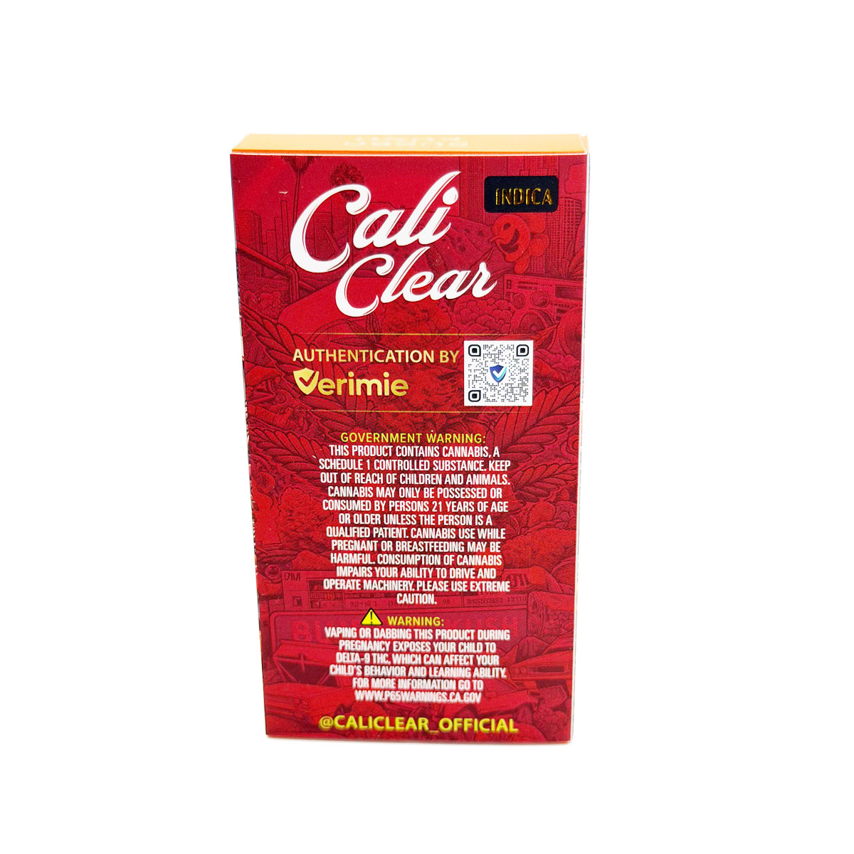 Cali Clear Liquid Diamonds Bubba Kush (Indica) 2 Grams (2g) Disposable Vape
