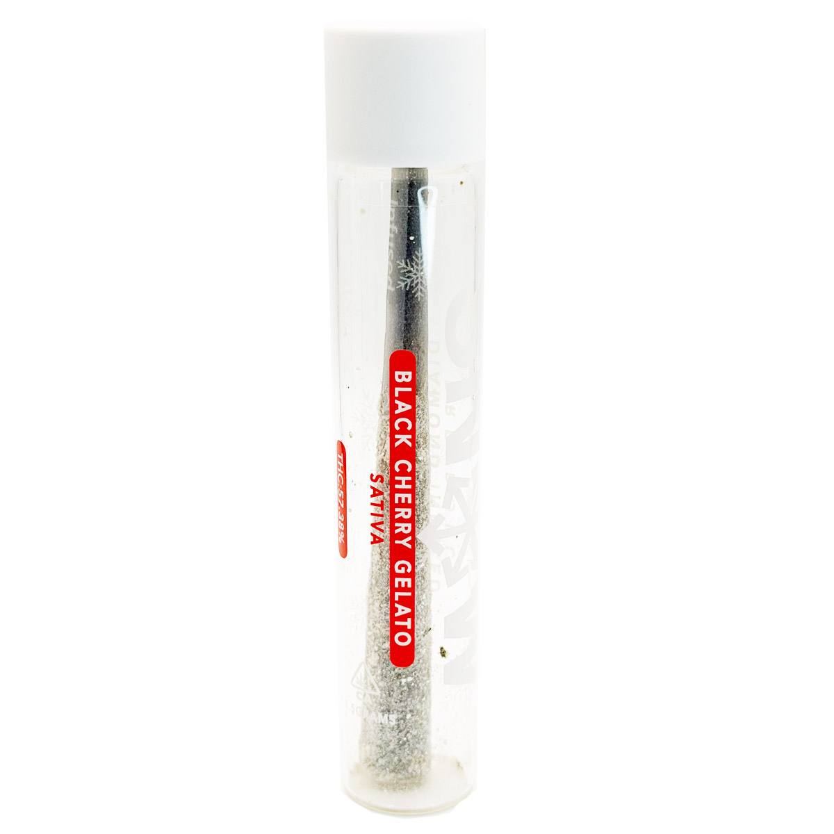 Snow Diamond Infused Black Cherry Gelato (Sativa) 1.5 Grams (1.5g) Infused Pre-Roll (1-Pack)