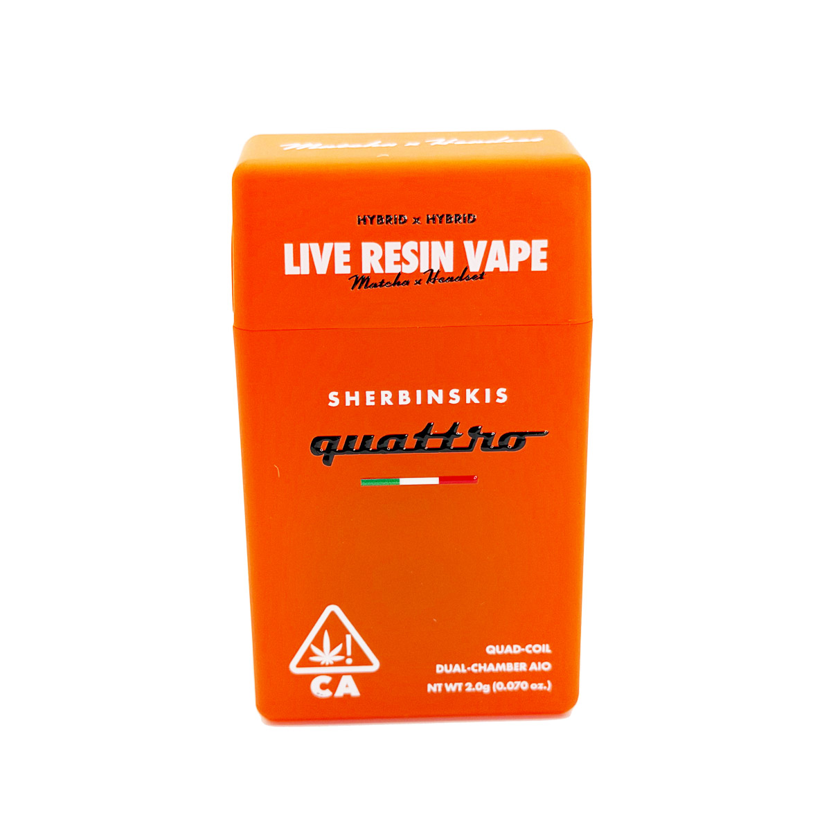 Sherbinskis Quattro Live Resin Matcha (Hybrid) / Headset (Hybrid) 2 Grams (2g) Disposable Vape