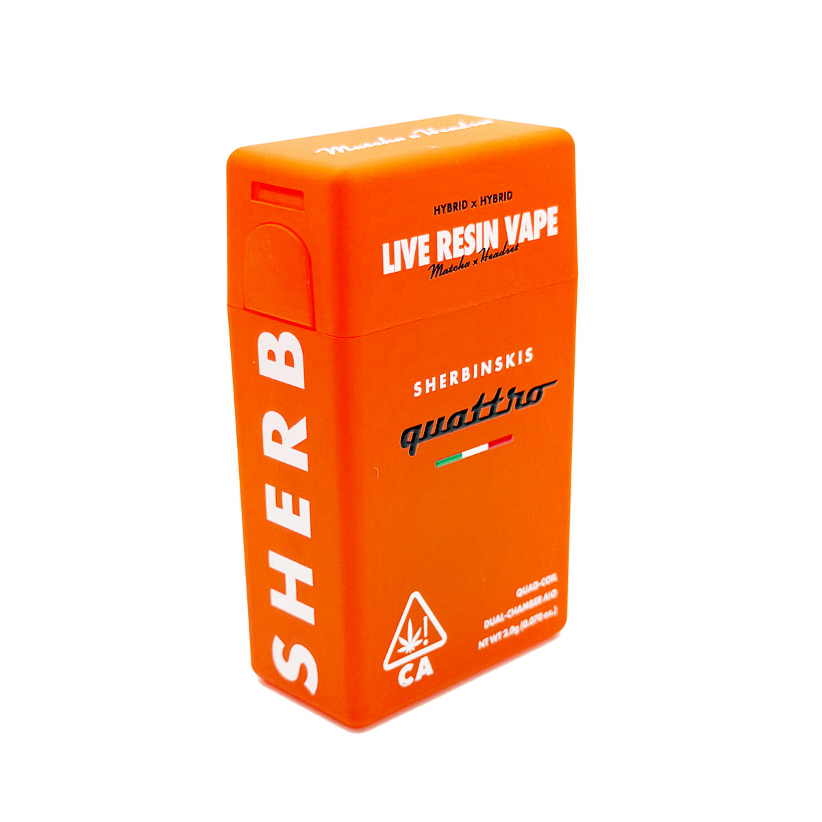 Sherbinskis Quattro Live Resin Matcha (Hybrid) / Headset (Hybrid) 2 Grams (2g) Disposable Vape