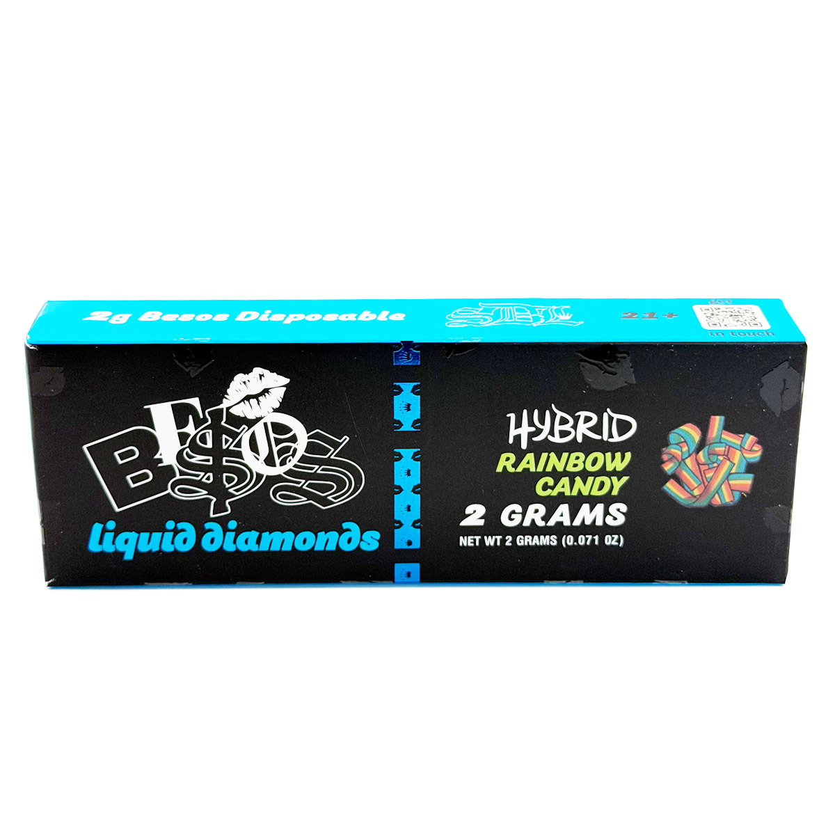 Besos Liquid Diamonds Rainbow Candy (Hybrid) 2 Grams (2g) Disposable Vape