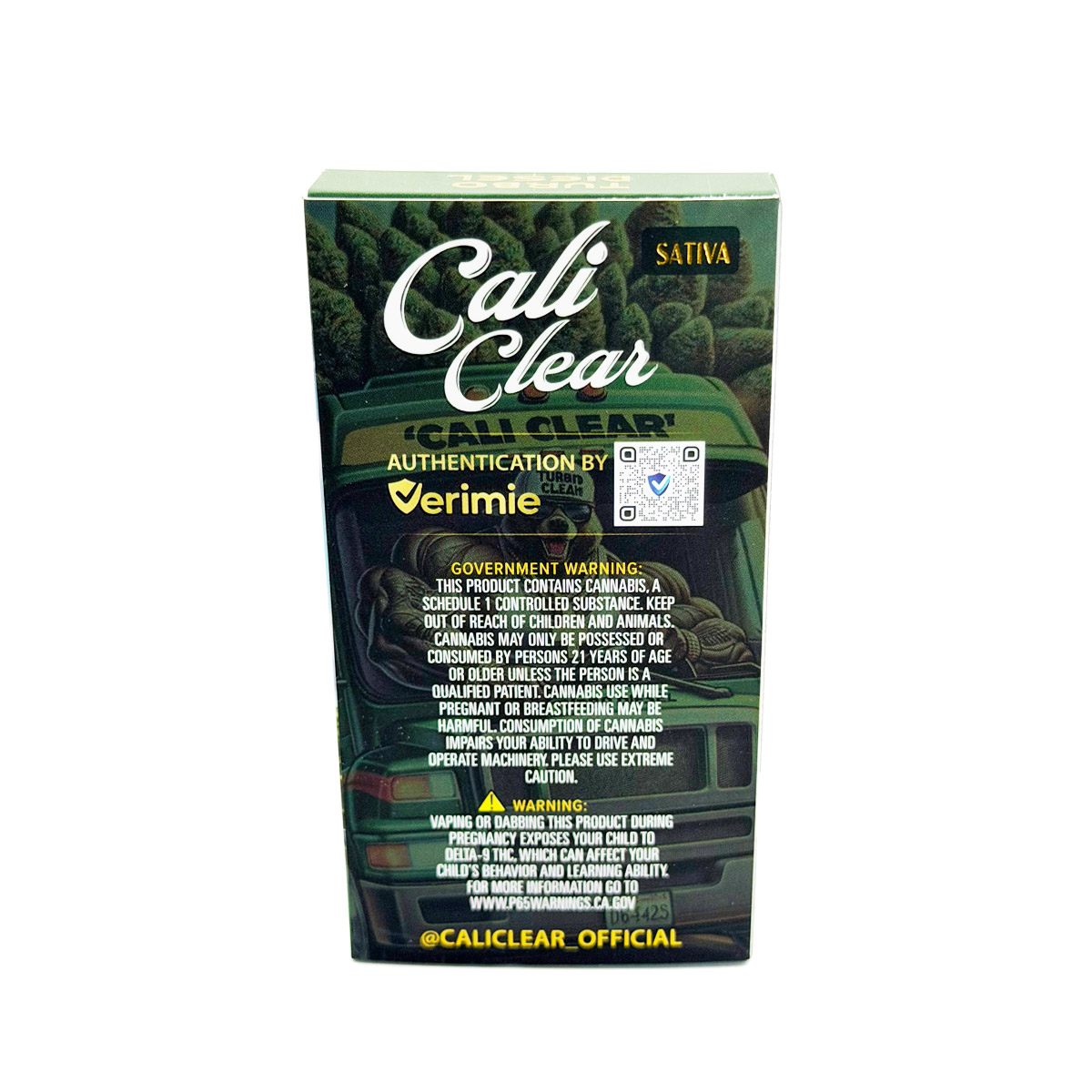 Cali Clear Liquid Diamonds Turbo Diesel (Sativa) 2 Grams (2g) Disposable Vape