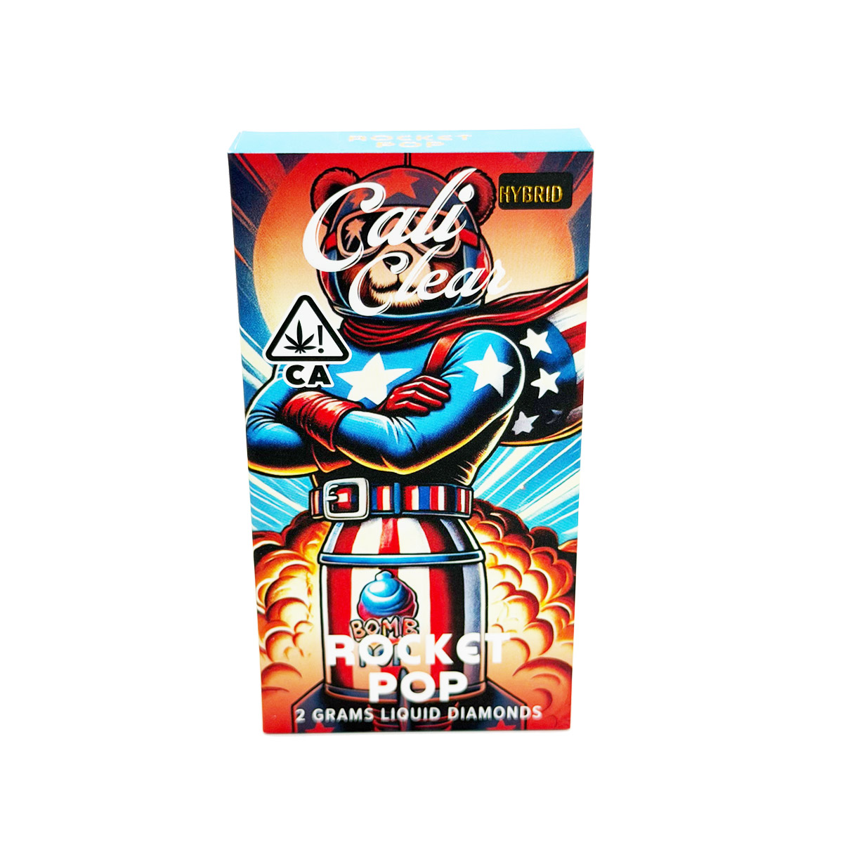 Cali Clear Liquid Diamonds Rocket Pop (Hybrid) 2 Grams (2g) Disposable Vape
