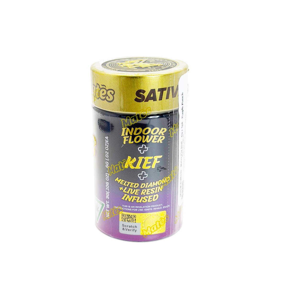 Muha Meds Mates Purple Punch (Sativa) 6 Grams (6g) Infused Pre-Rolls (5-Pack)