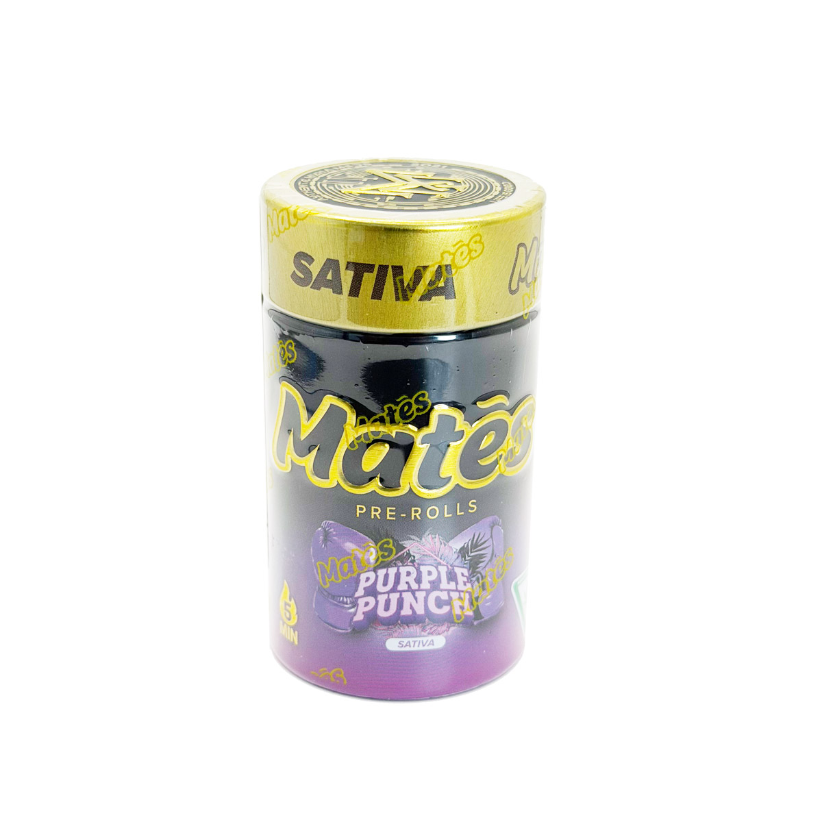 Muha Meds Mates Purple Punch (Sativa) 6 Grams (6g) Infused Pre-Rolls (5-Pack)