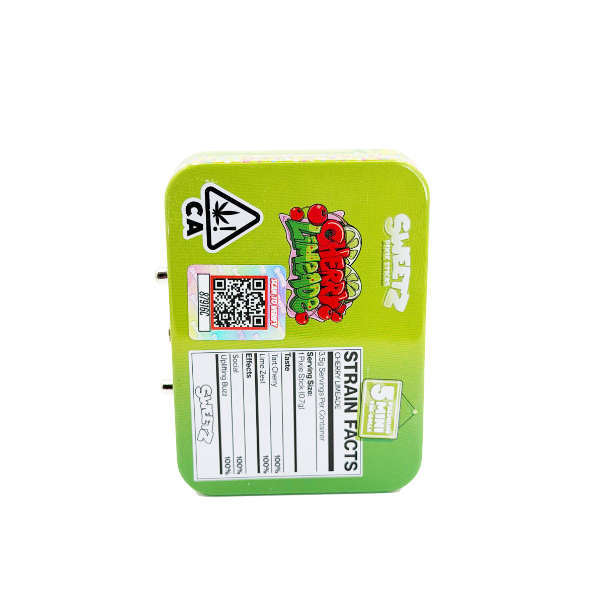 Sweetz Pixie Sticks Cherry Limeade 3.5 Grams (3.5g) Premium Cannabis Infused Pre-Rolls (5-Pack)