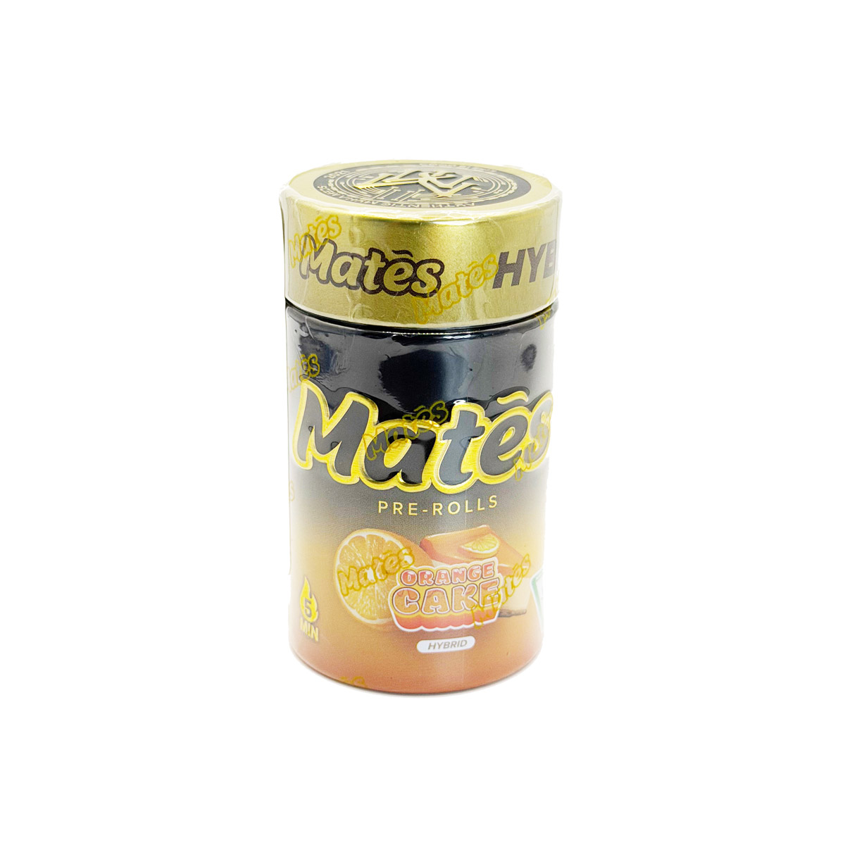 Muha Meds Mates Orange Cake (Hybrid) 6 Grams (6g) Infused Pre-Rolls (5-Pack)