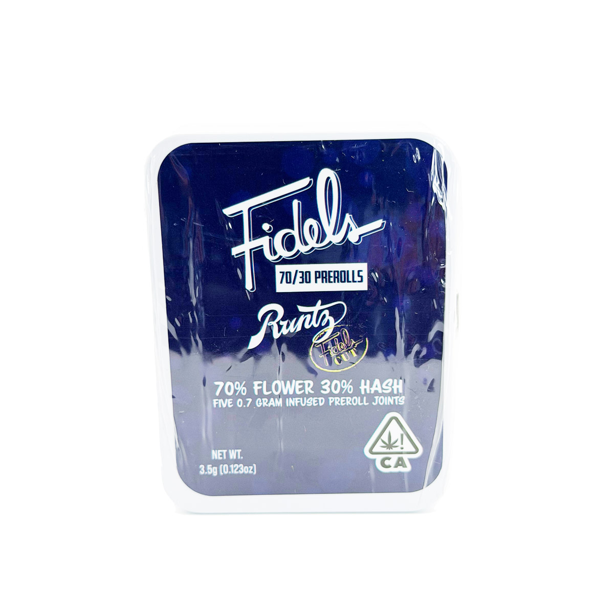 Fidel 70/30s Flower Hash Runtz 3.5 Grams (3.5g) Cannabis Infused Pre-Rolls (5-Pack)