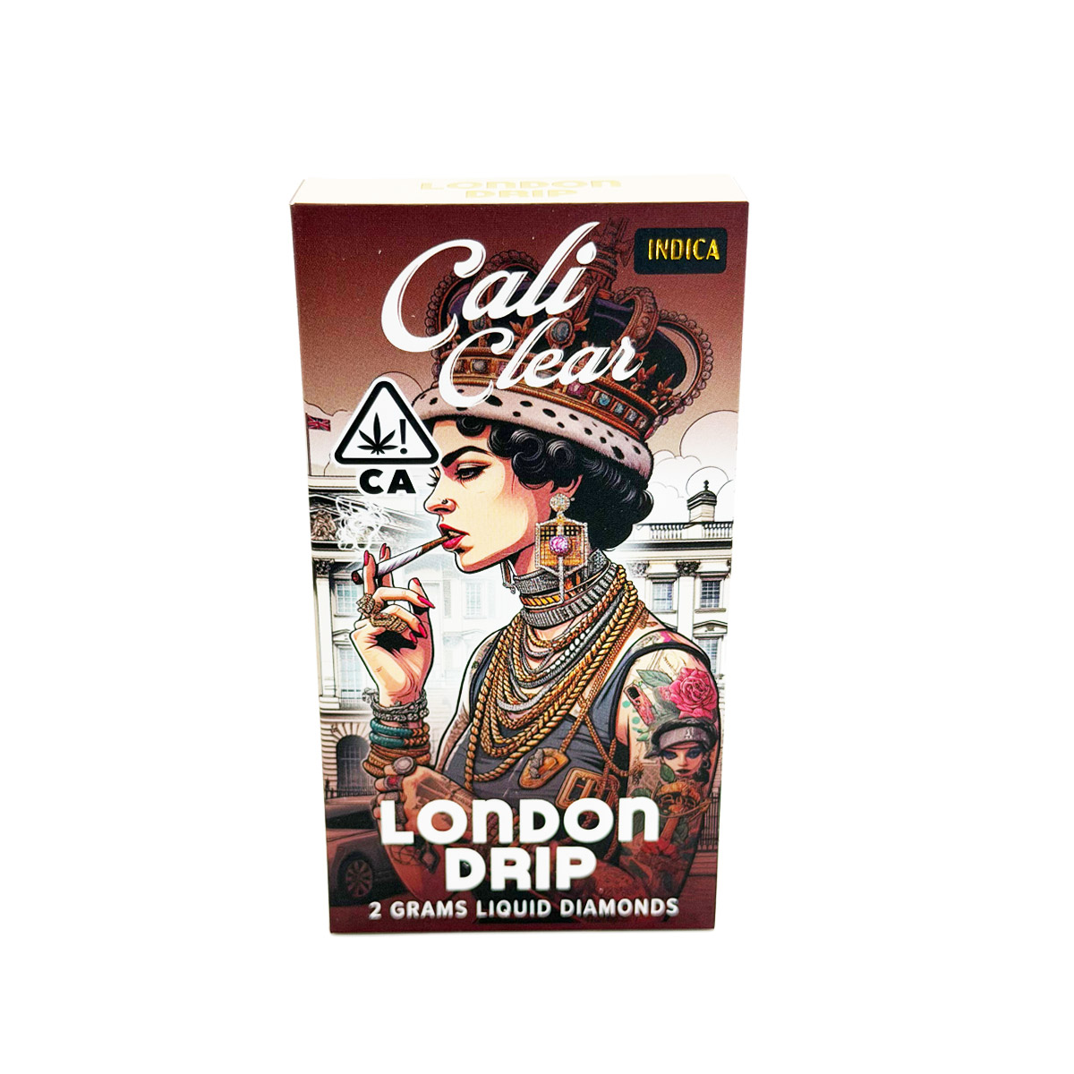 Cali Clear Liquid Diamonds London Drip (Indica) 2 Grams (2g) Disposable Vape