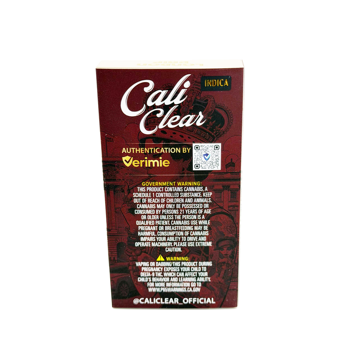 Cali Clear Liquid Diamonds London Drip (Indica) 2 Grams (2g) Disposable Vape