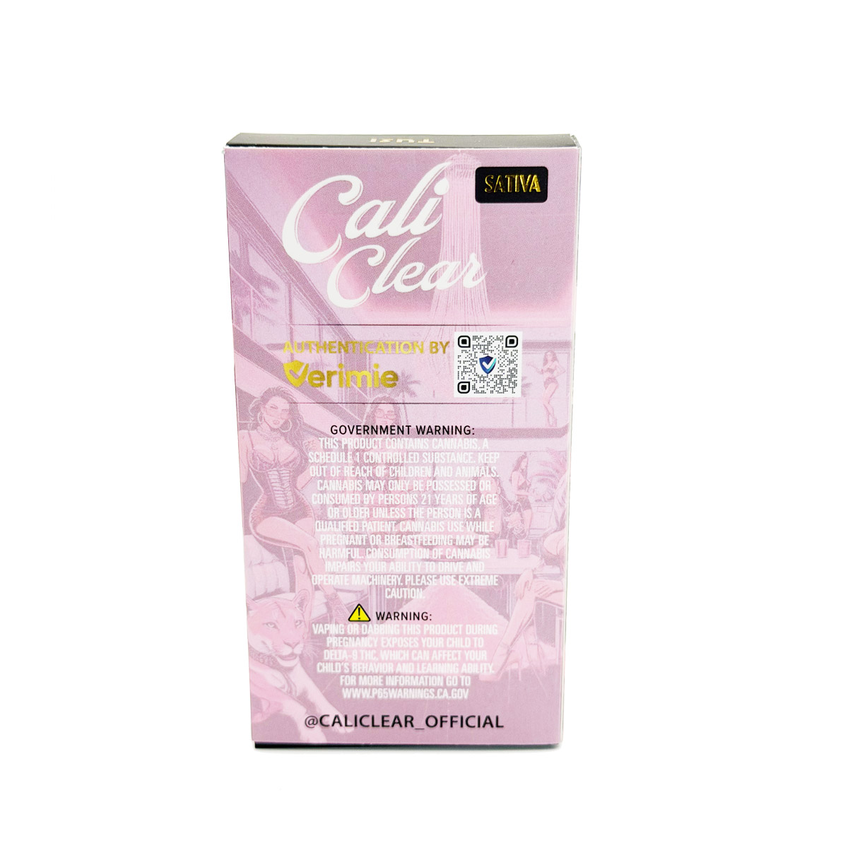 Cali Clear Liquid Diamonds Tusi (Sativa) 2 Grams (2g) Disposable Vape