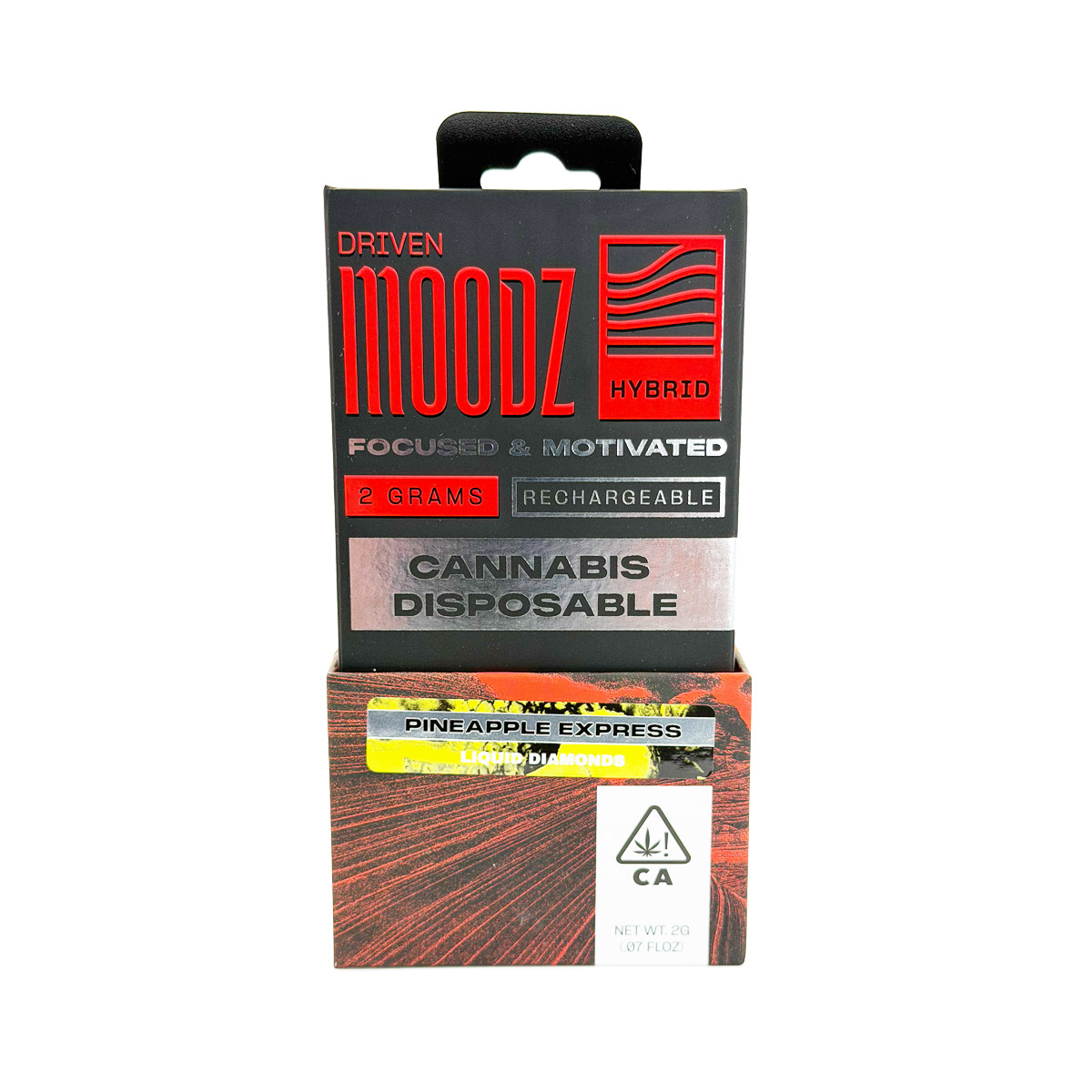 Moodz Liquid Diamonds Rechargeable Pineapple Express (Hybrid) 2 Grams (2g) Disposable Vape